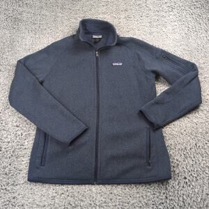 Patagonia Better Sweater Adult Large Blue Full Zip Outdoor Jacket Fleece Logo